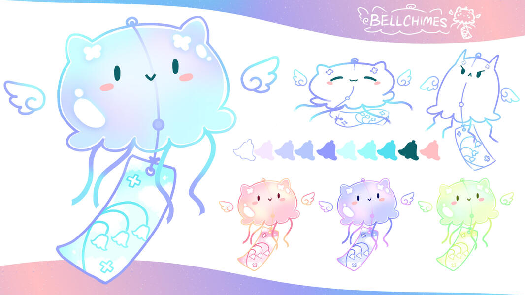 Commission ● Bellchimes Mascot for Bluebell